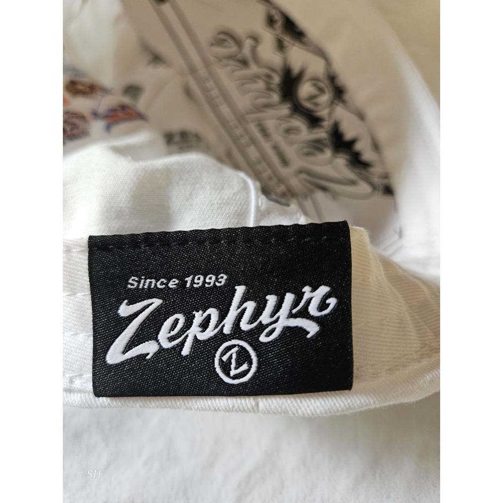NWT Zephyr MCWS Men's College World Series White Pink Adjustable Hat Cap NCAA - Picture 6 of 7